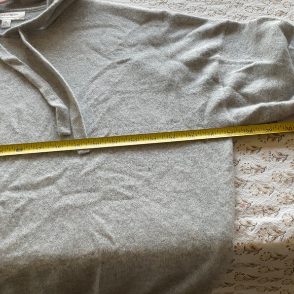 Nordstrom Cashmere Hoodie Women XL Grey - Picture 4 of 7